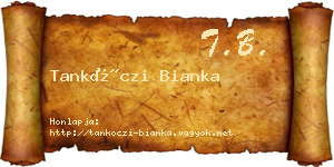 Tankóczi Bianka névjegykártya